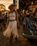 The Cane Brake Fringe Skirt