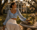 Seabreeze Square Neck Blouse