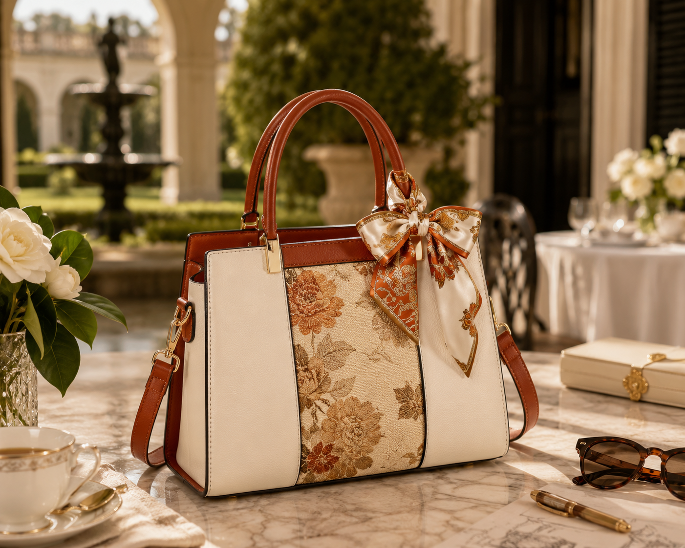 The Camellia Court Handbag